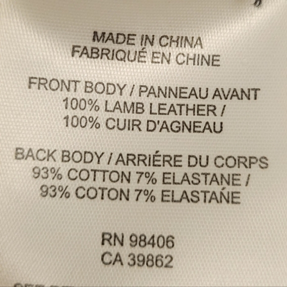 Theory 'Cullen' Lamb Leather and Twill Knit Pants Women's Size 10 Suede Leggings - Picture 7 of 12